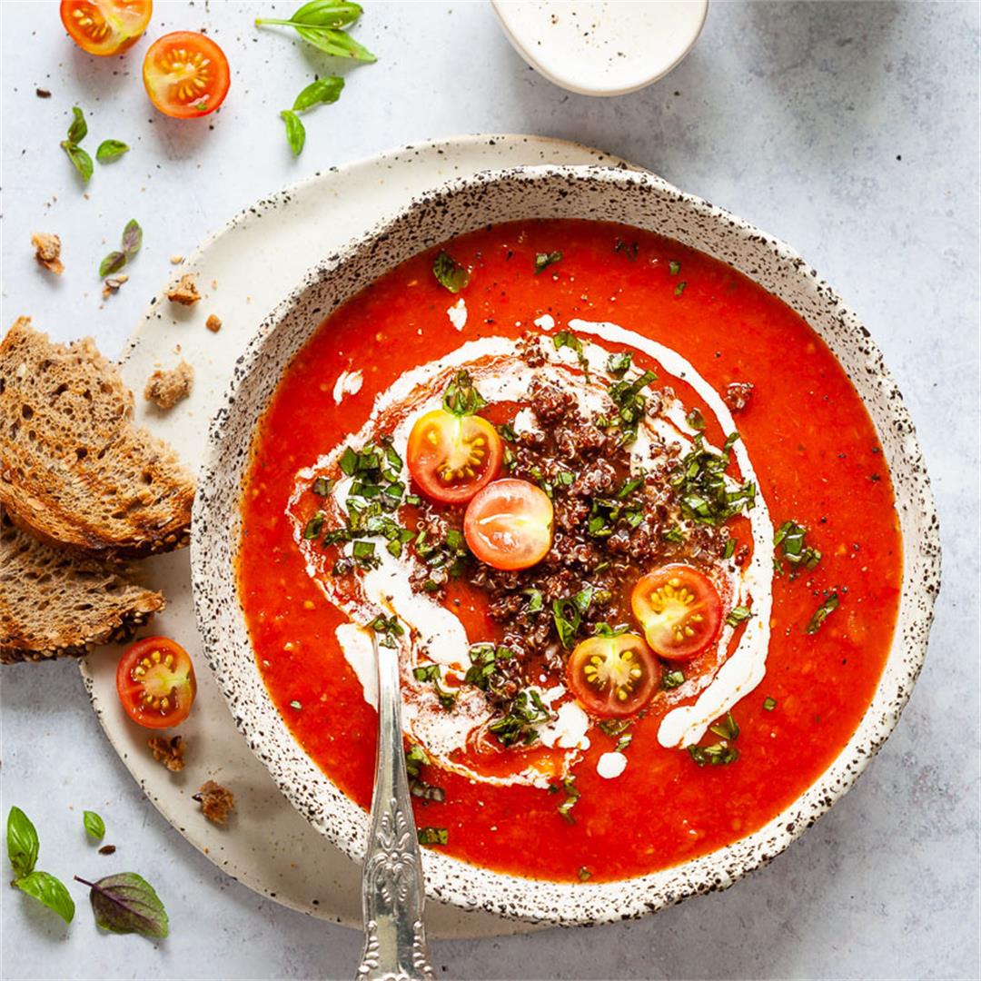 Roasted Red Peppers and Tomato Soup