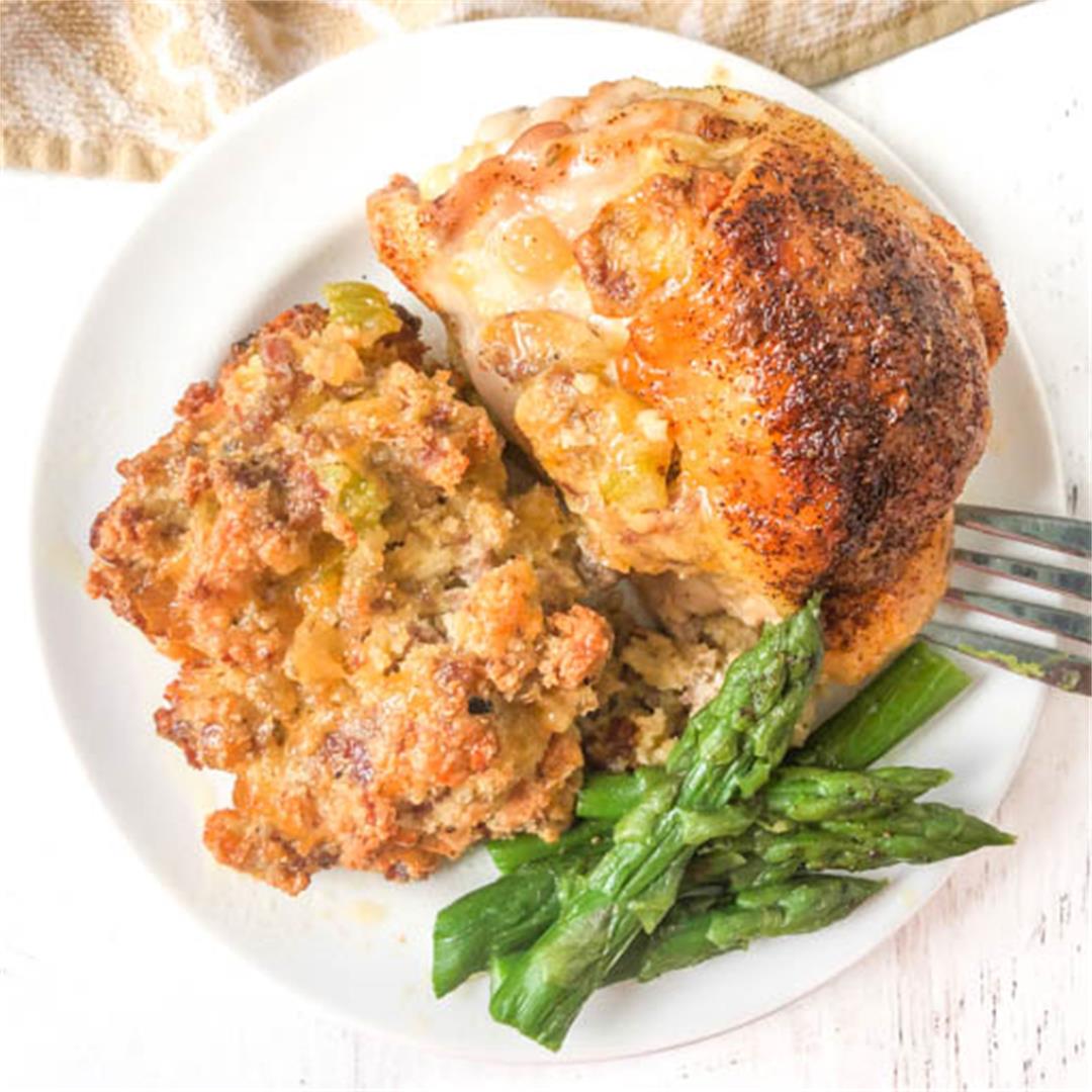 Easy Keto Sausage Stuffing You Bake in the Oven!