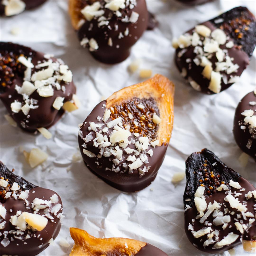 Low FODMAP Chocolate-Dipped Figs
