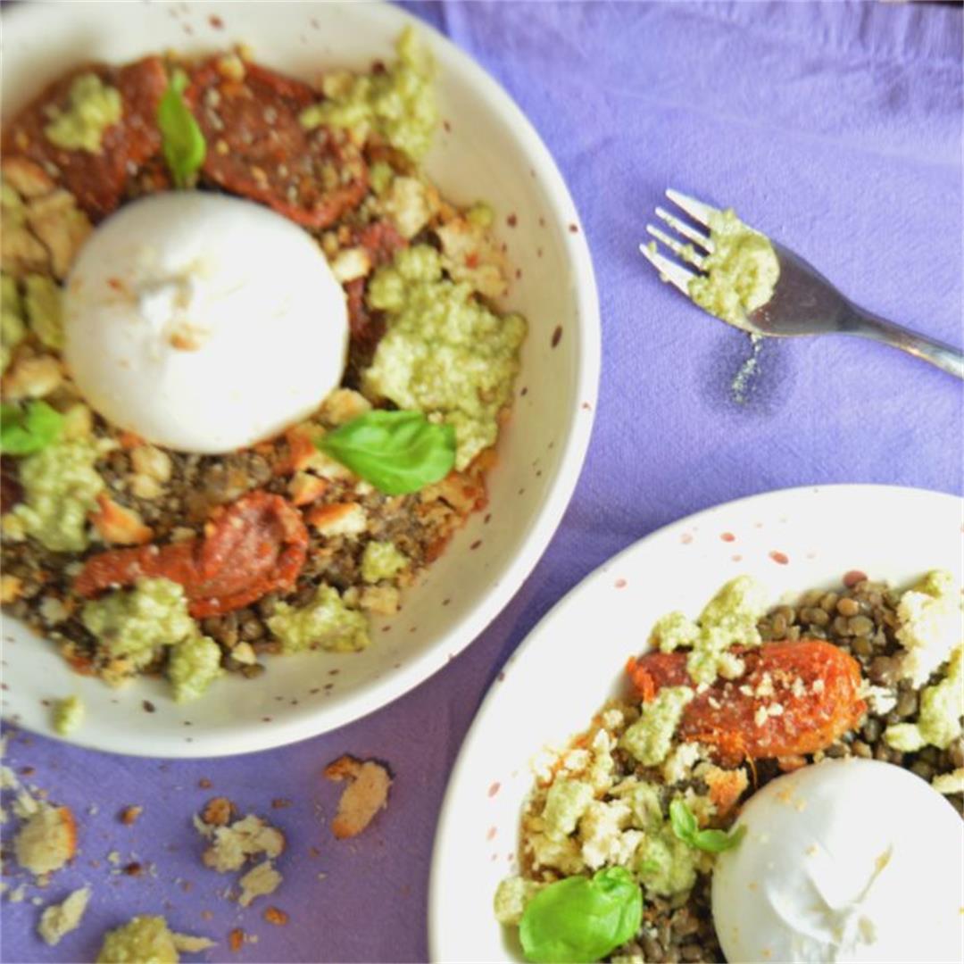 Burrata Lentil Salad — Tasty Food for Busy Mums Healthy