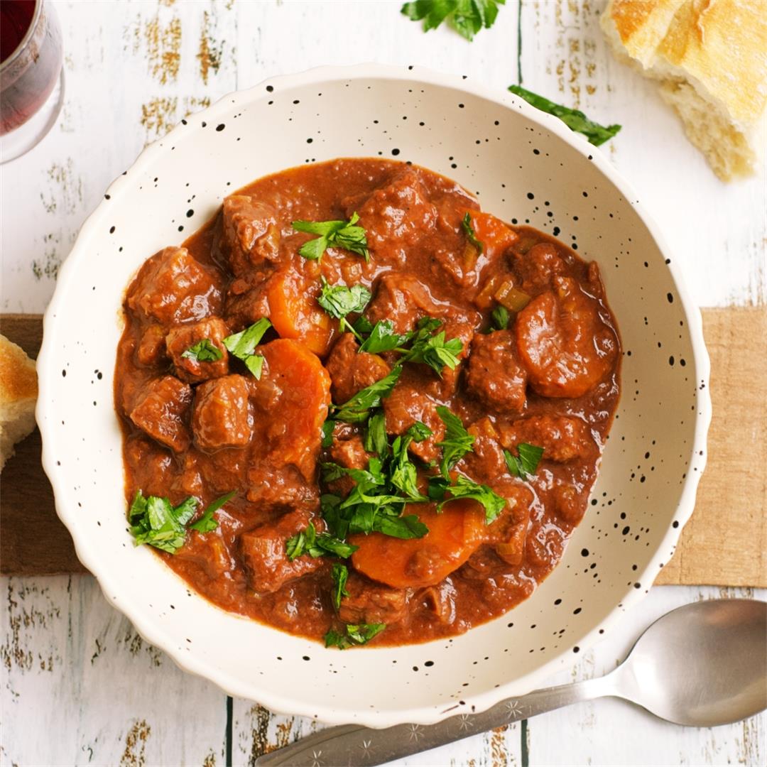 Beef Stew With Red Wine (Spanish-inspired)