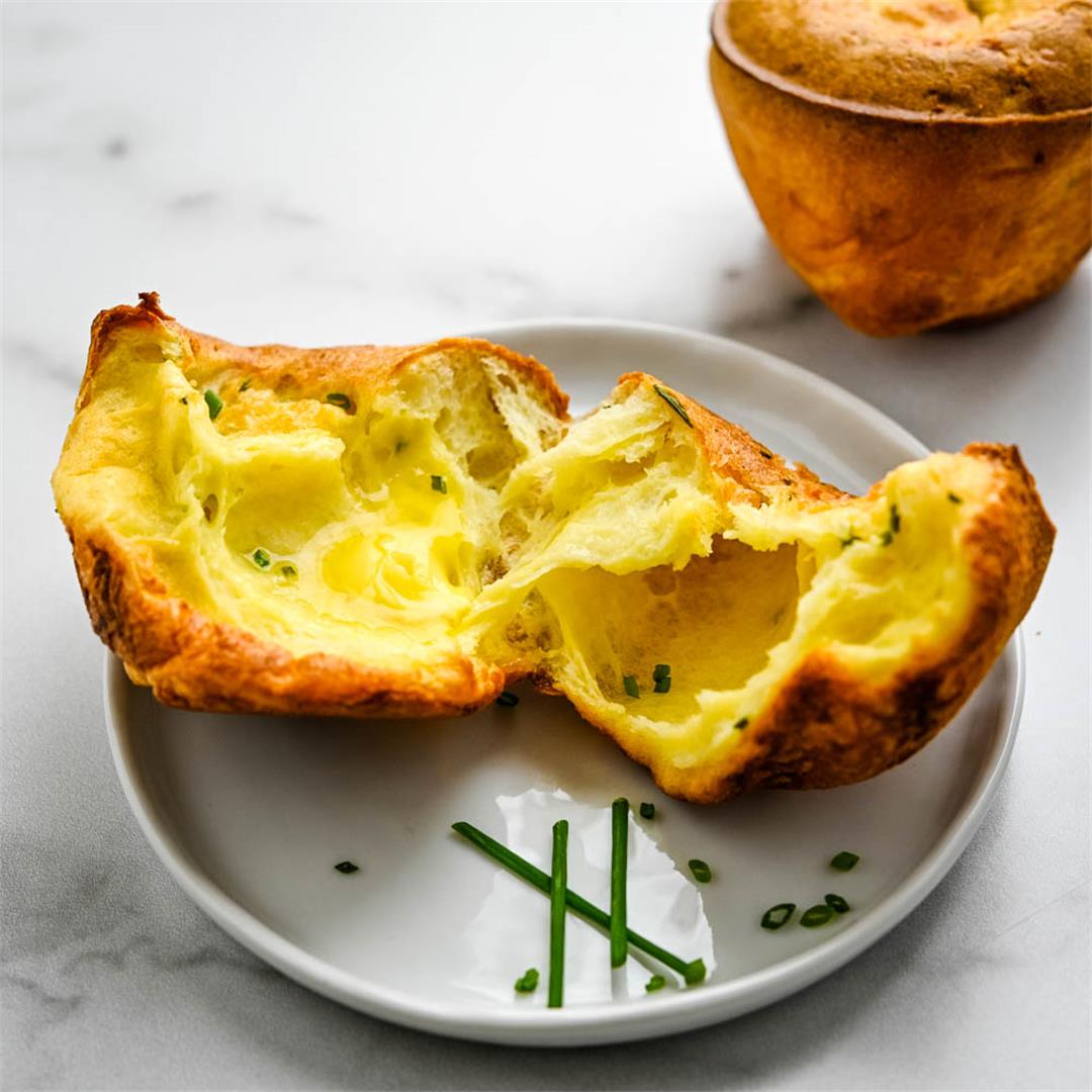 Cheddar Chive Popovers