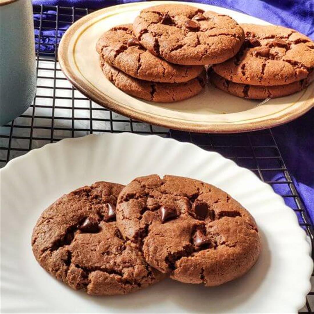 Vegan chocolate & coffee cookies