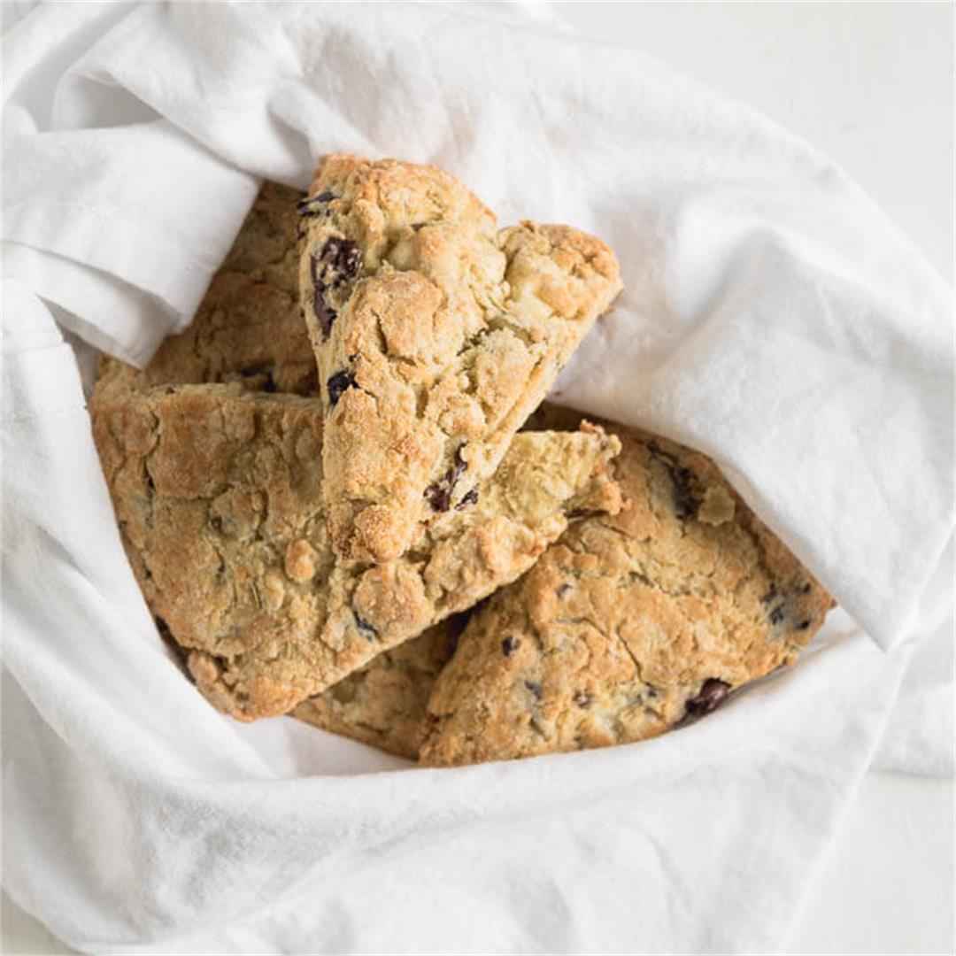 Savoury Scones with Feta Cheese and Olives