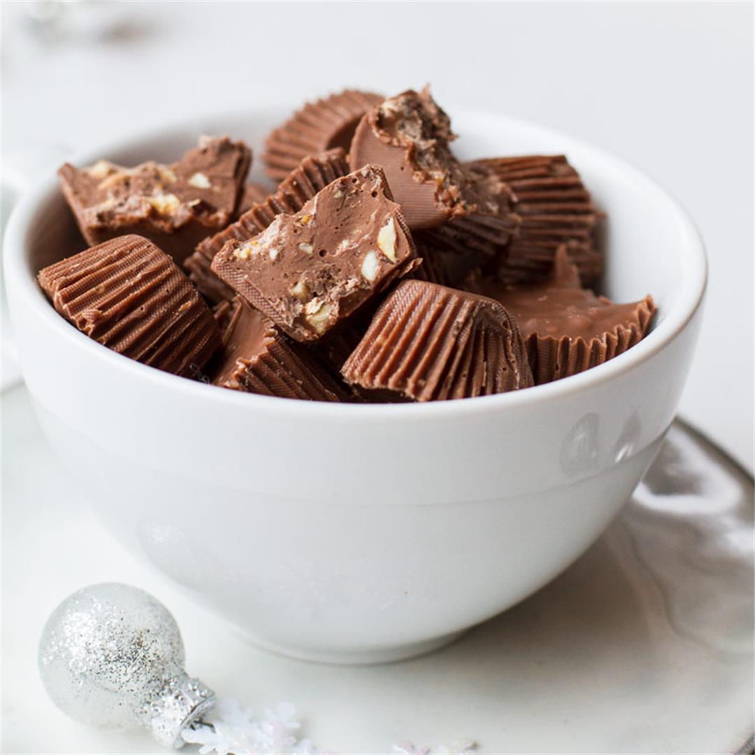 4-Ingredient Almond Crunch Milk Chocolates (Krokanrull)