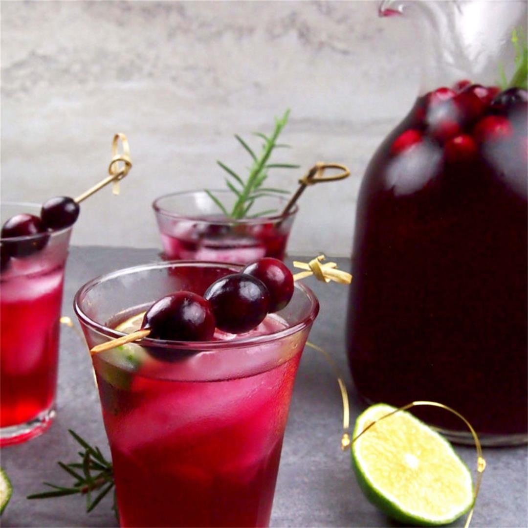 Easy Cranberry Margaritas for a Crowd