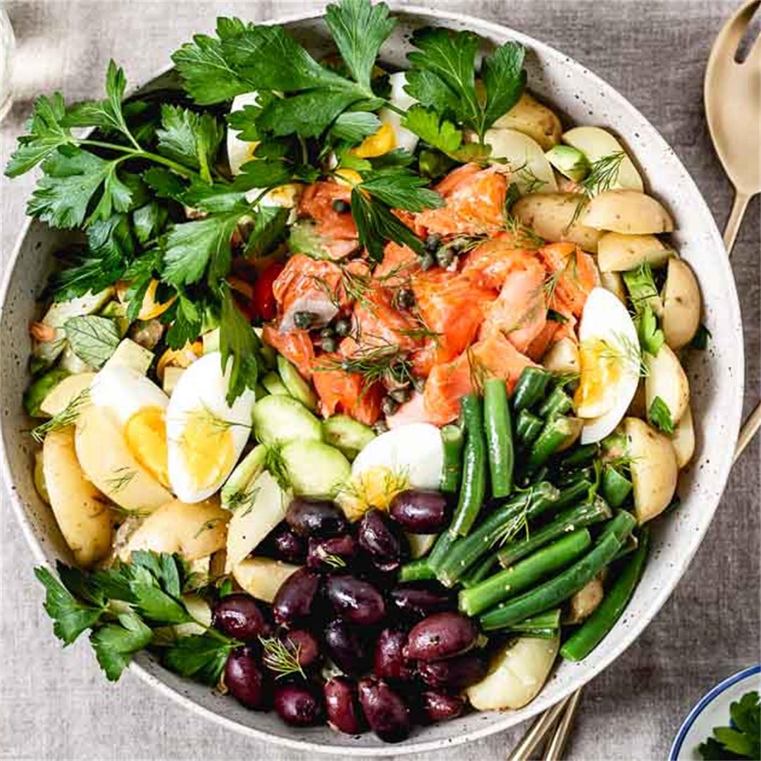 Roasted Salmon Nicoise Salad Recipe
