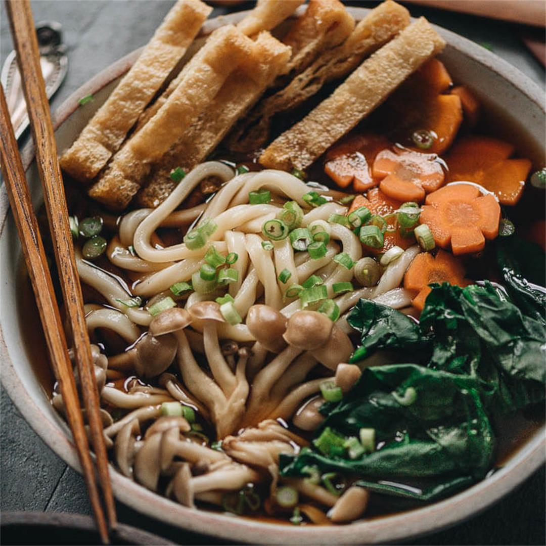 Vegan Udon Noodle Soup