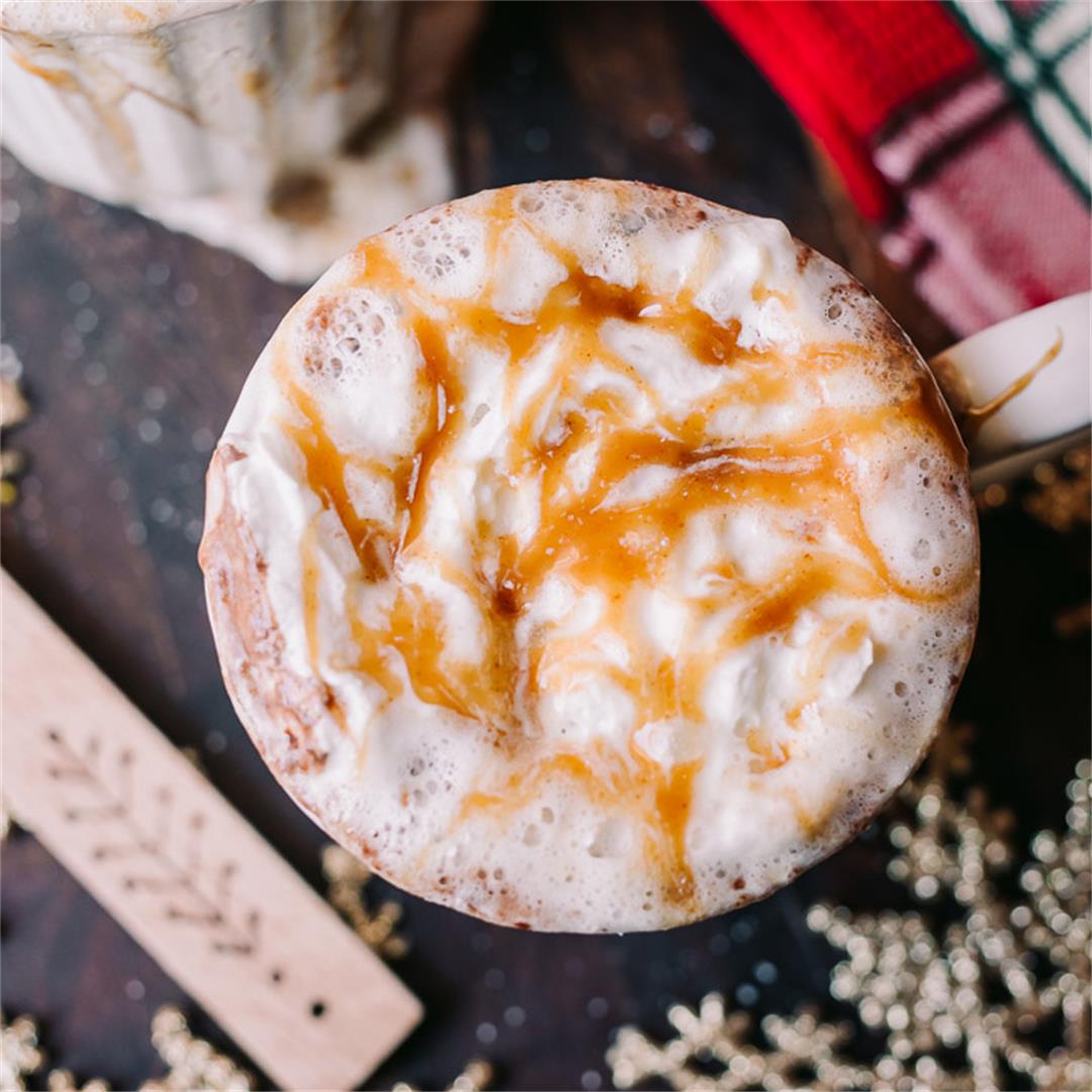 Low Carb Salted Caramel Hot Cocoa