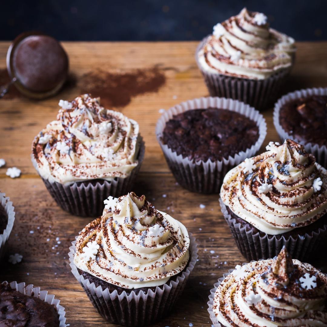 Chocolate Muffins: Made with chocolate brownie recipe