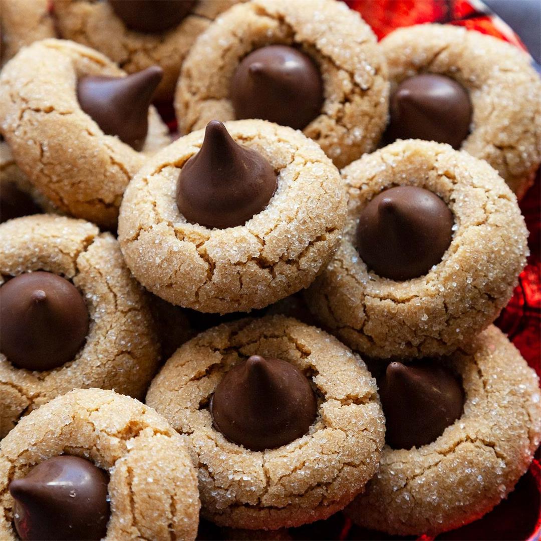 The BEST Peanut Butter Blossoms