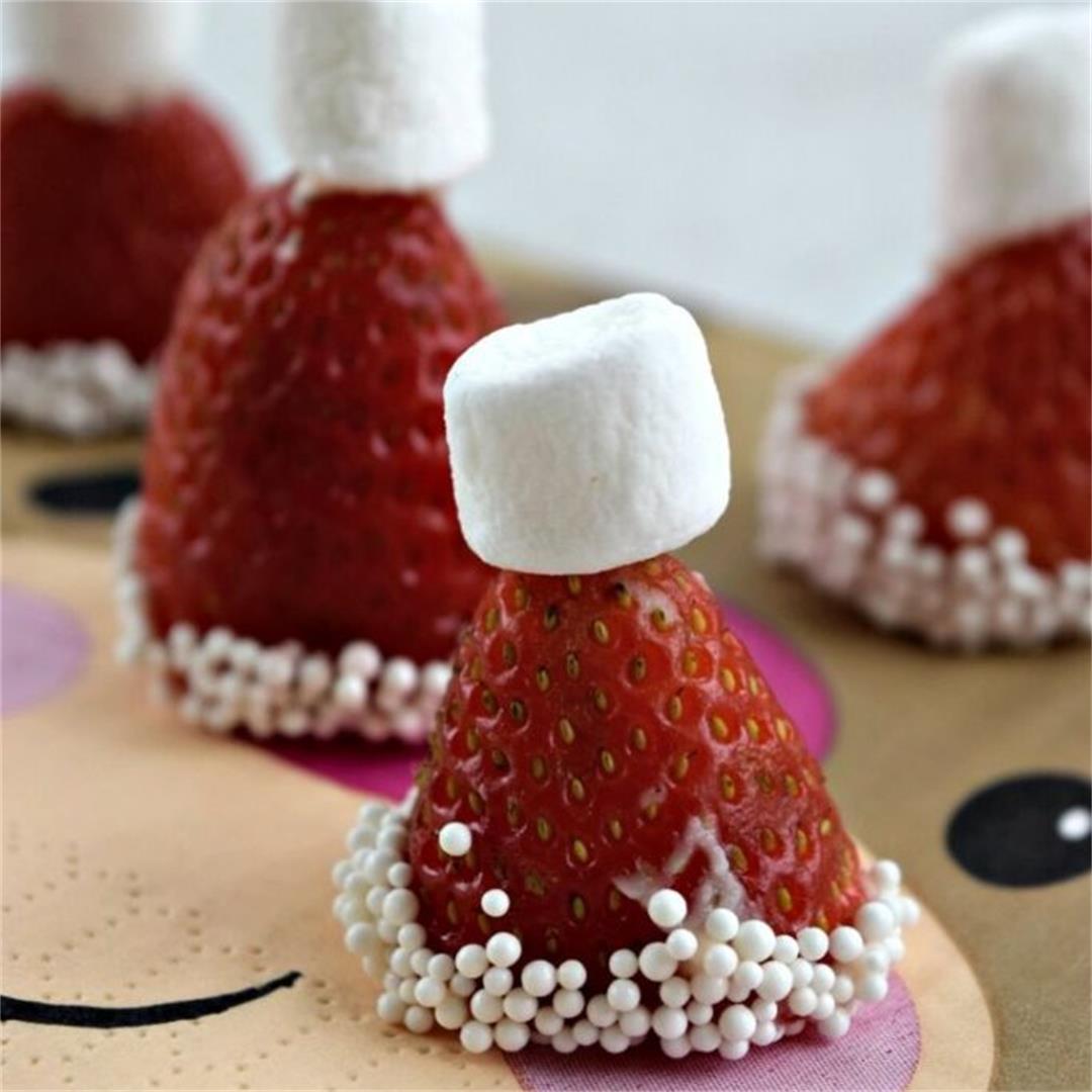 Santa Hat Strawberries