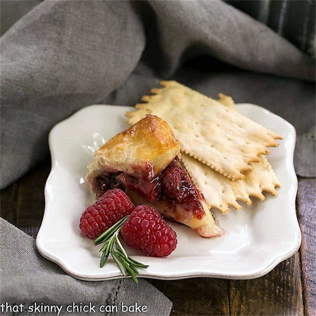 Baked Brie with Raspberries