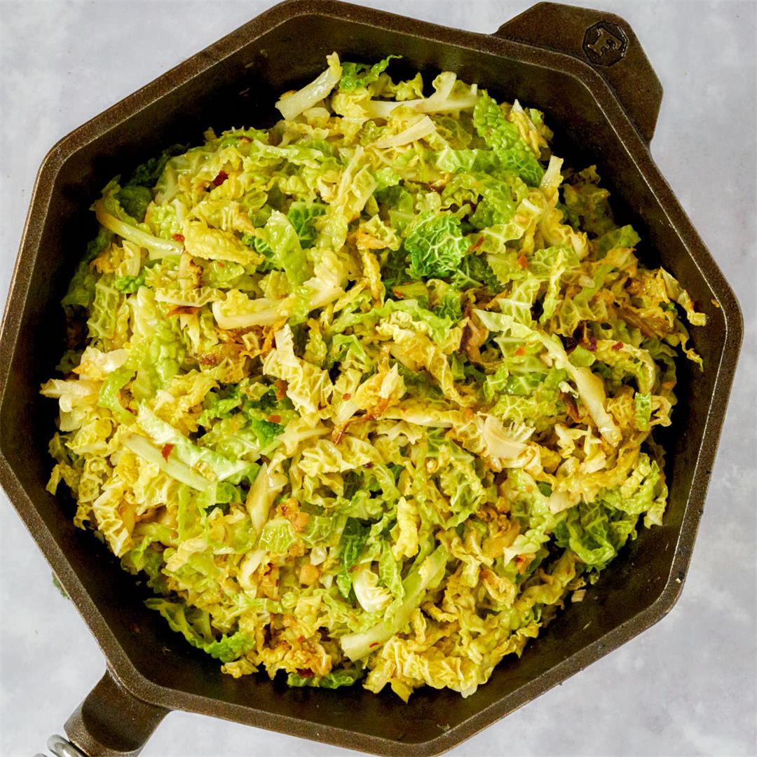 Simple Sauteed Cabbage