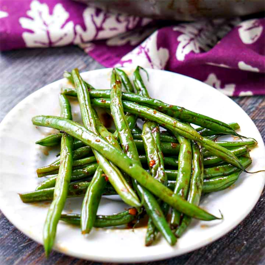 Low Carb Sweet & Spicy Asian Green Beans Recipe