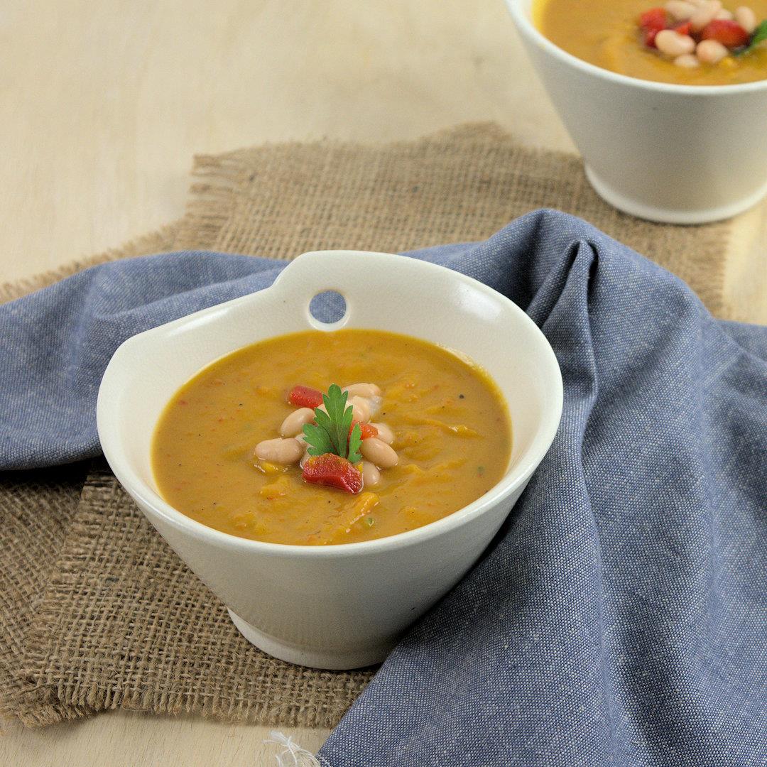Squash Soup with White Beans – A Gourmet Food Blog