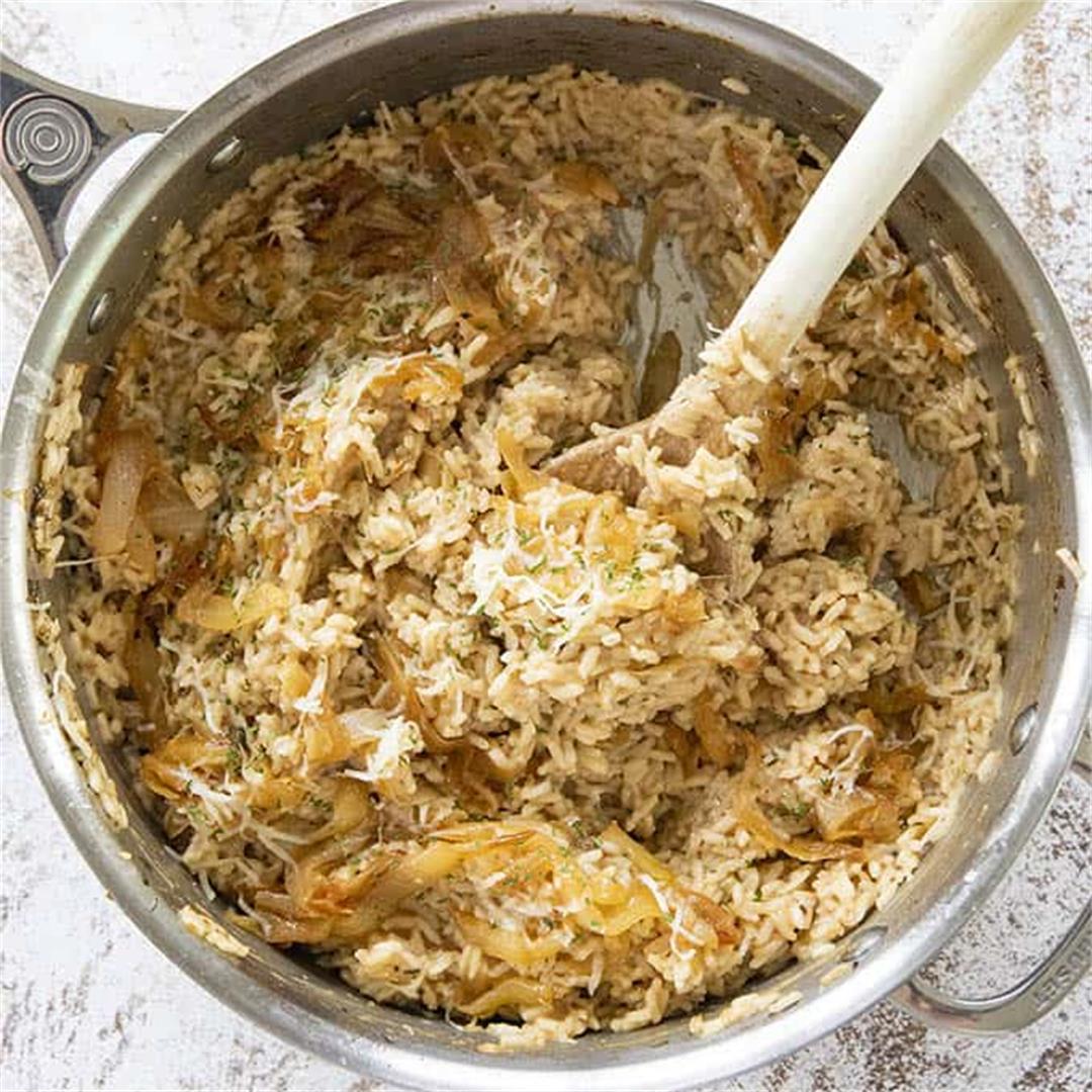 One Pot French Onion Rice