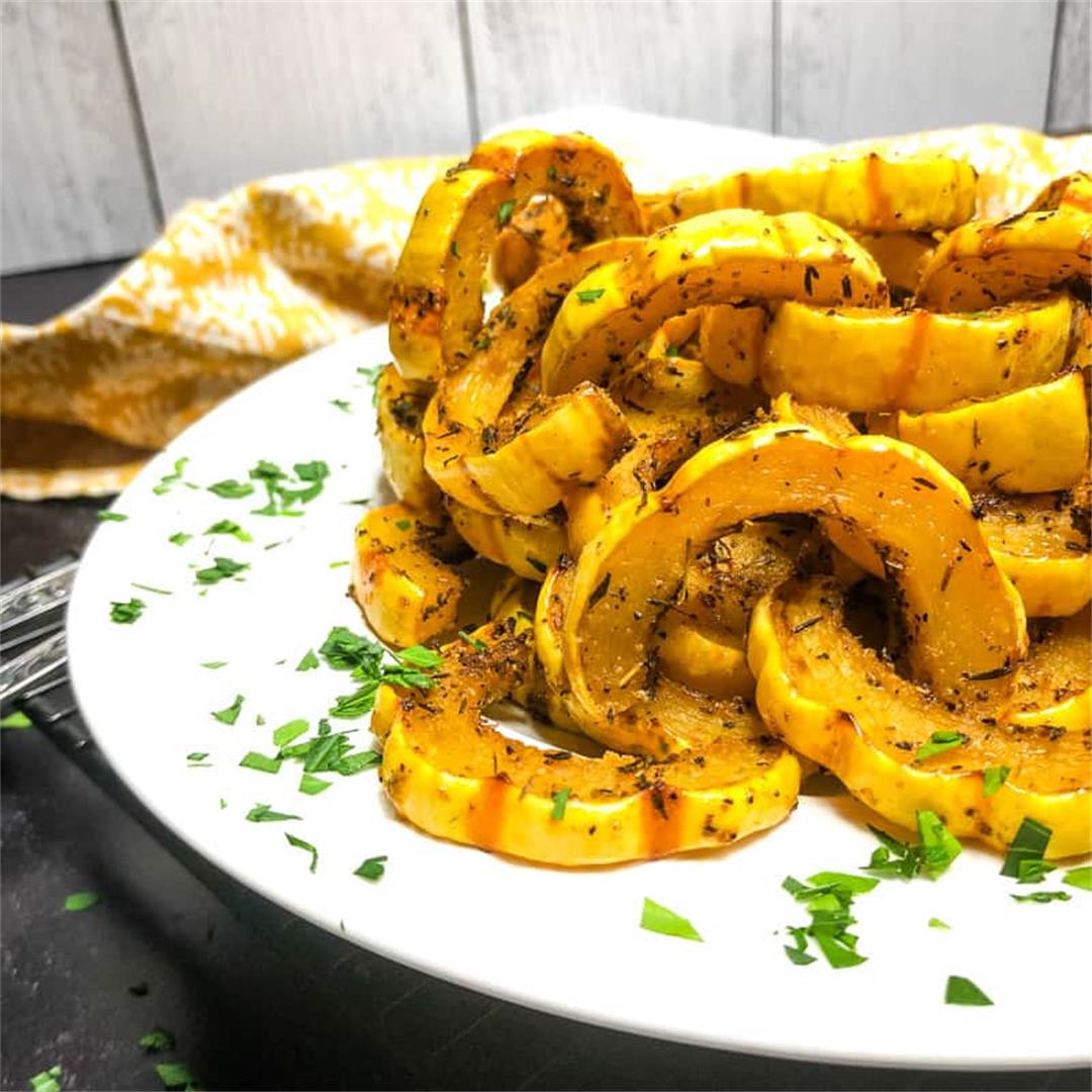Roasted Delicata Squash with Thyme