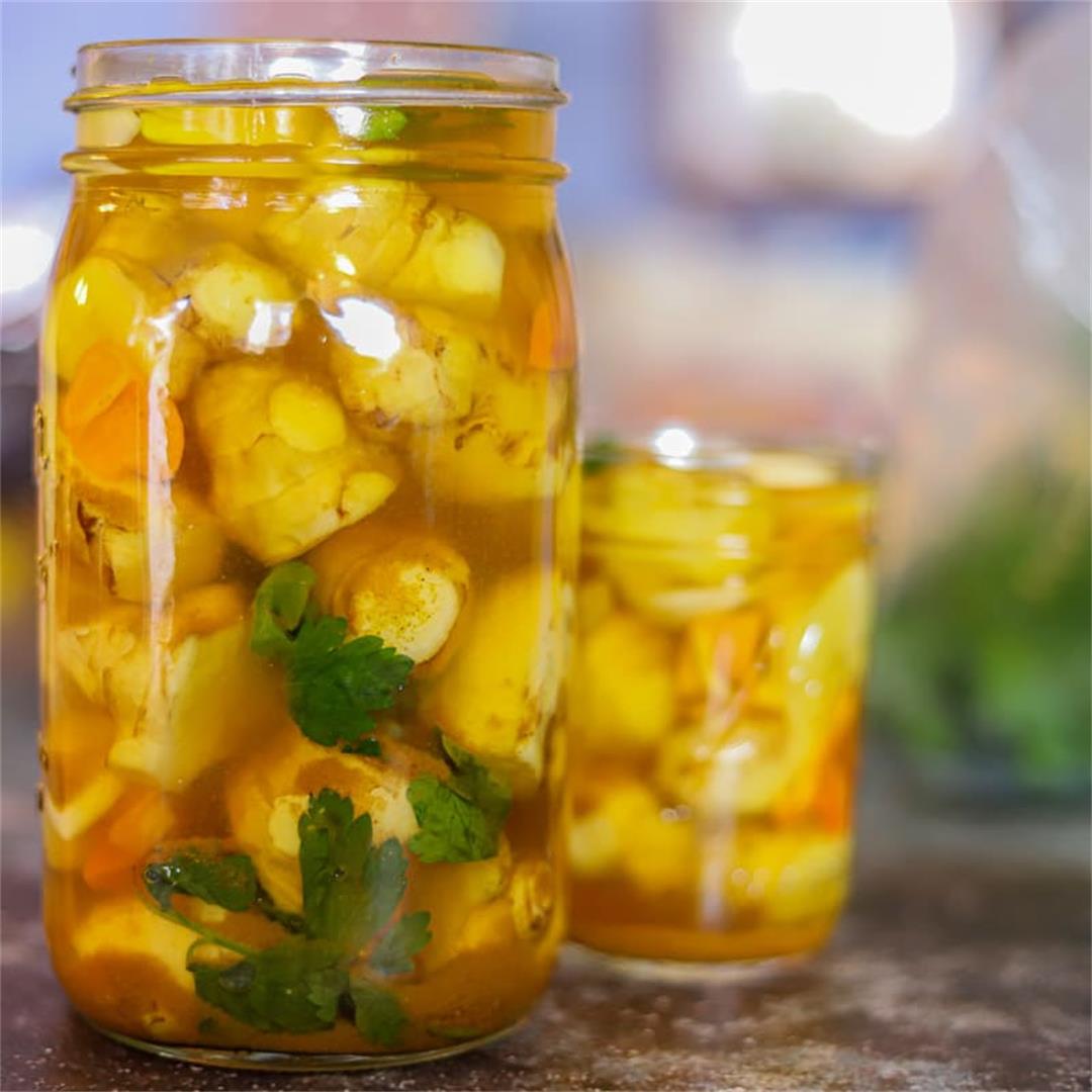Jerusalem Artichoke Recipe (Pickled Sunchokes)