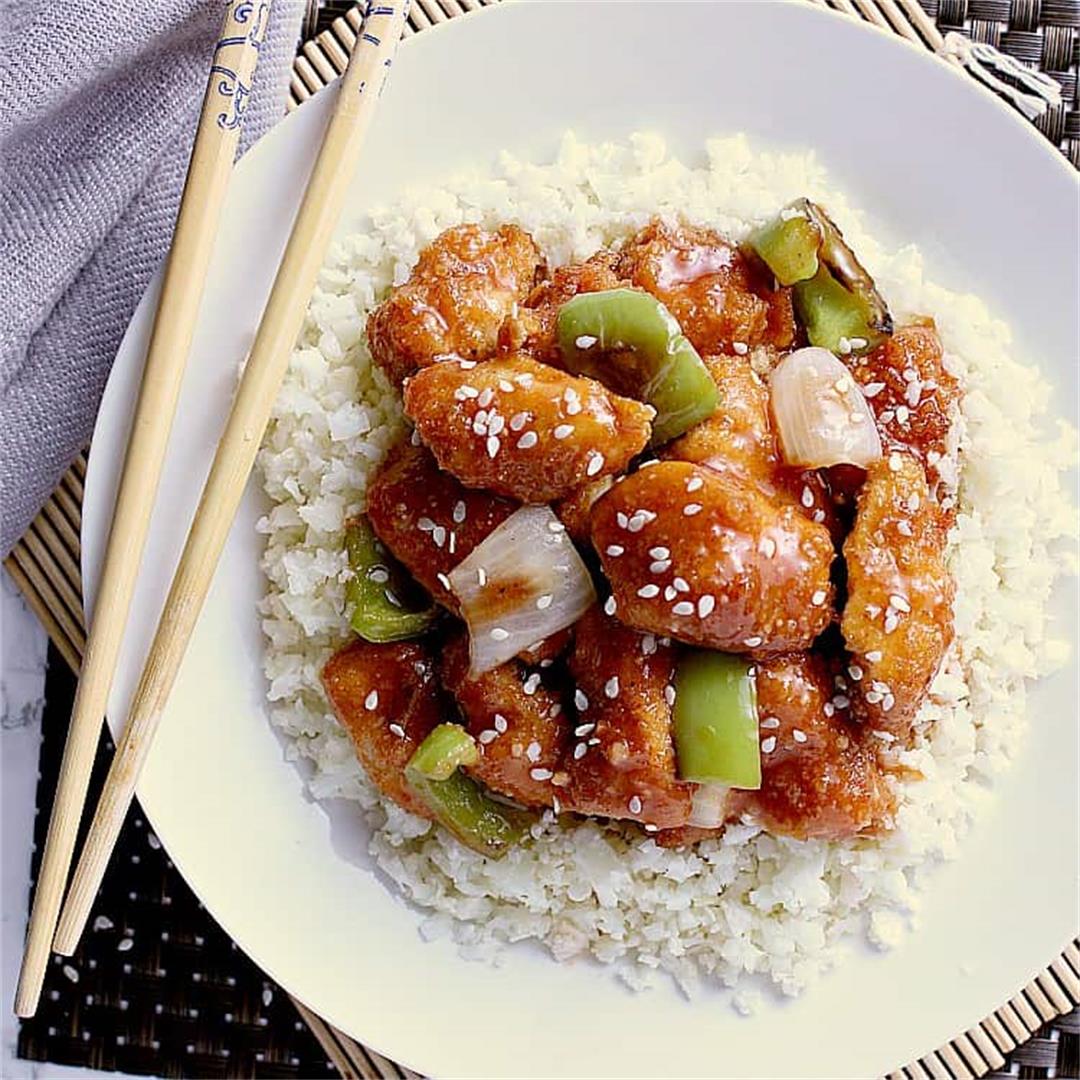 Keto Sweet and Sour Chicken