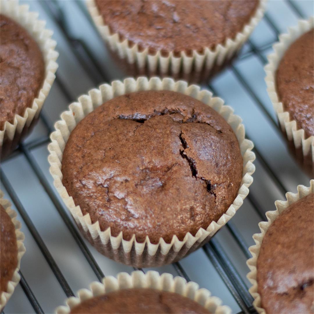 The Best Flourless Chocolate Muffins