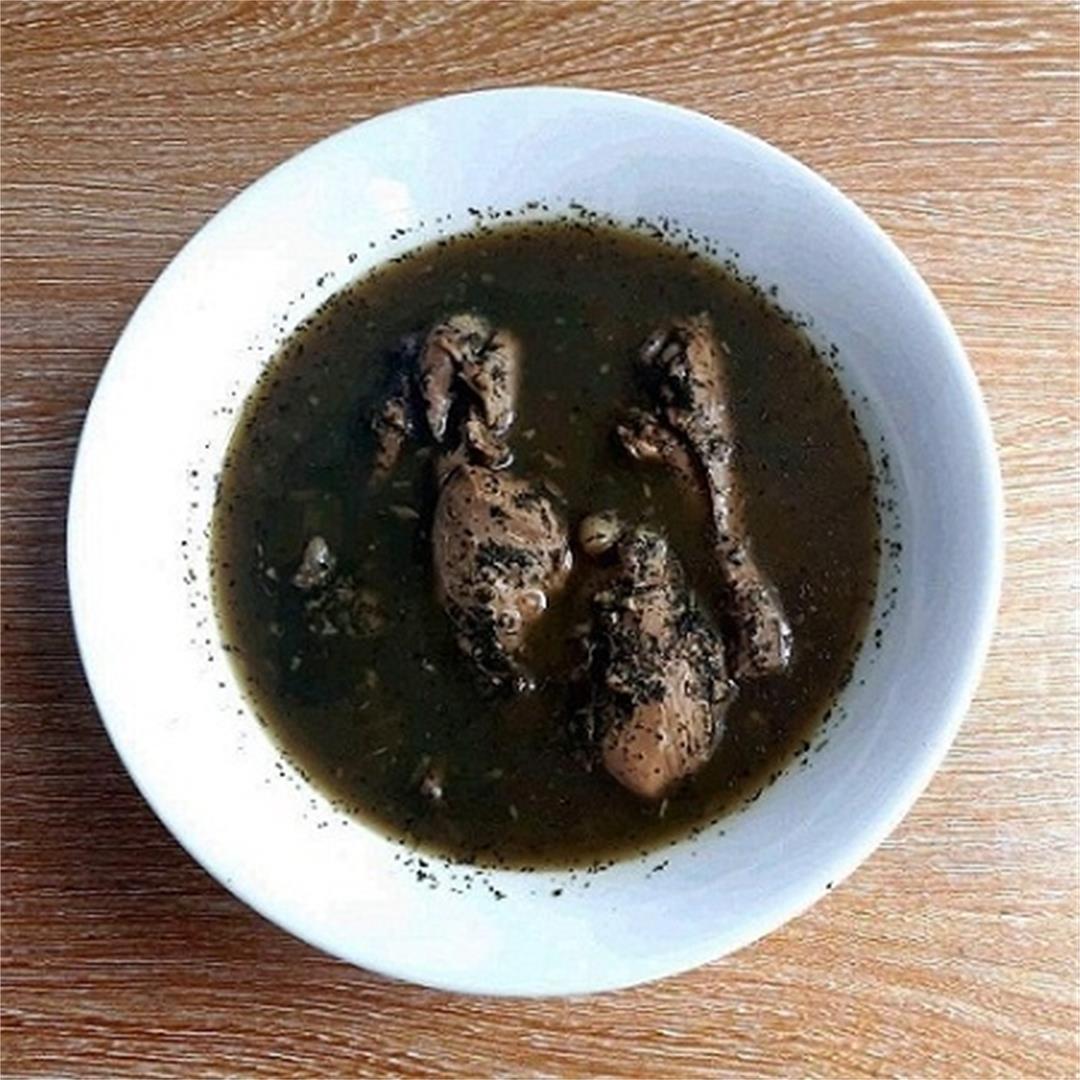 Arabic Chicken Molokhia Soup