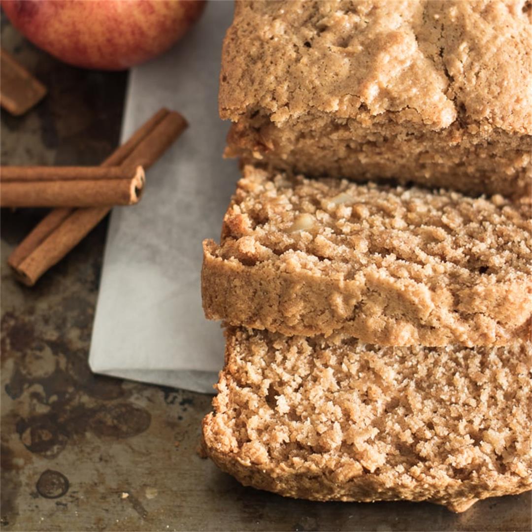 Vegan Cinnamon Apple Bread Loaf – Milk and Pop