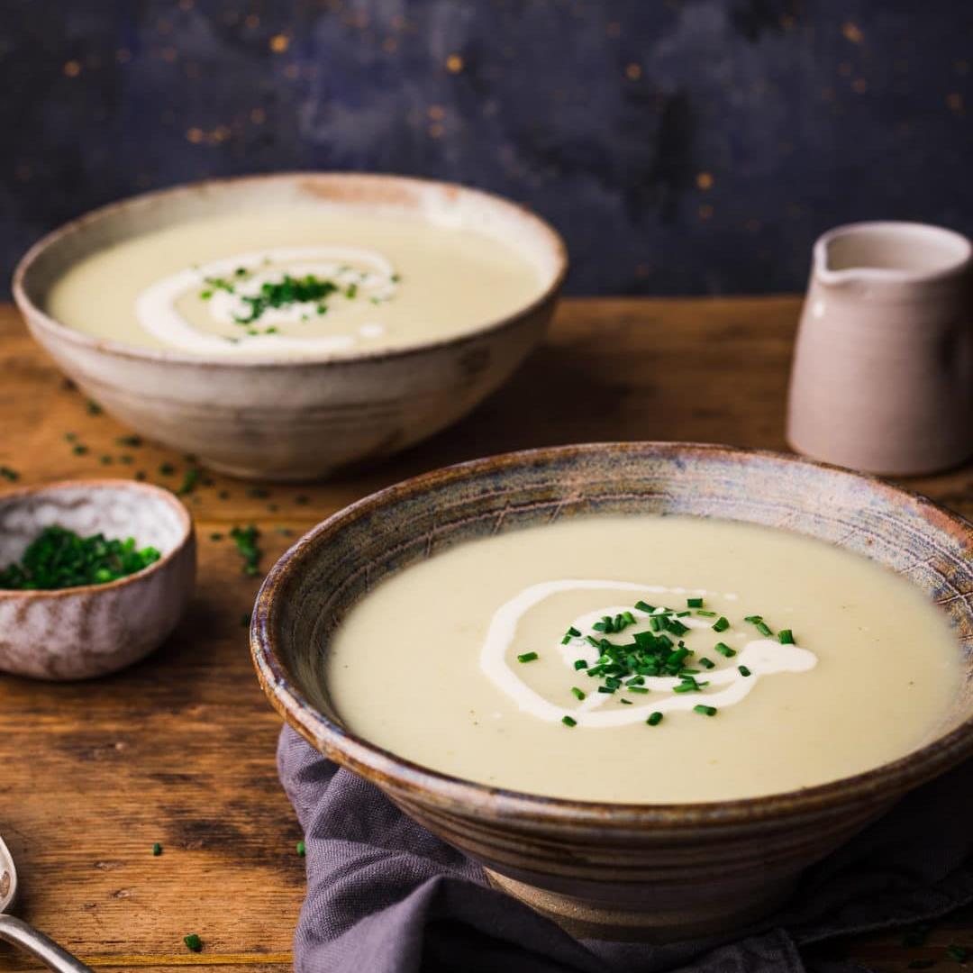 Leek and Potato Soup ( Plus recipe video & step by step guide)