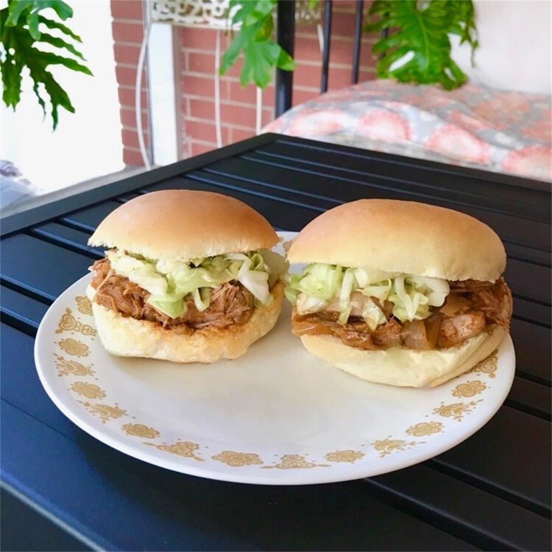Barbecue Pulled Jackfruit Sandwiches With Mayo-Free Coleslaw
