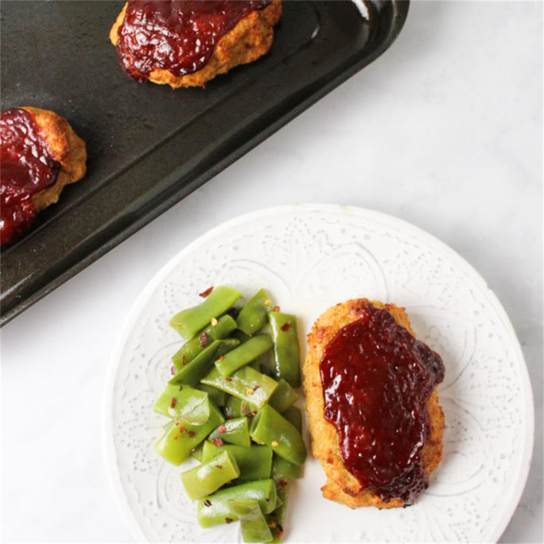 Mini BBQ Chicken Meatloaves