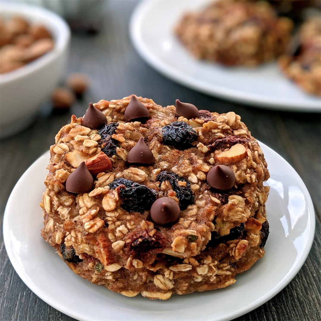 Healthy Oatmeal Breakfast Cookies (vegan, gluten-free)
