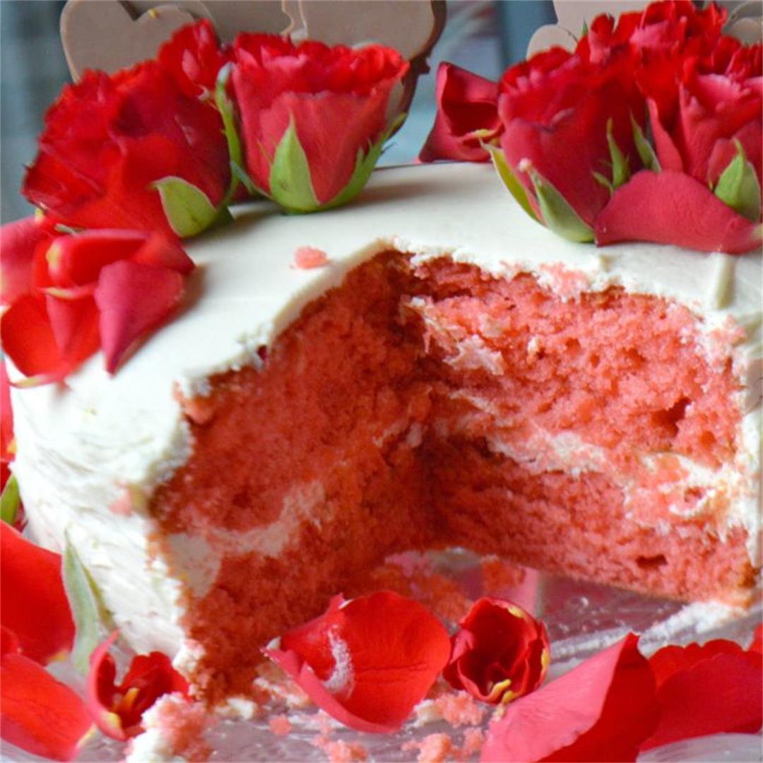 Valentine's Rose Cake — Tasty Food for Busy Mums Baking