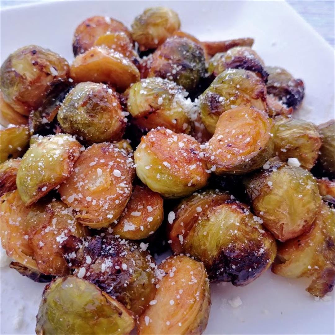 Air Fryer BBQ Brussels Sprouts