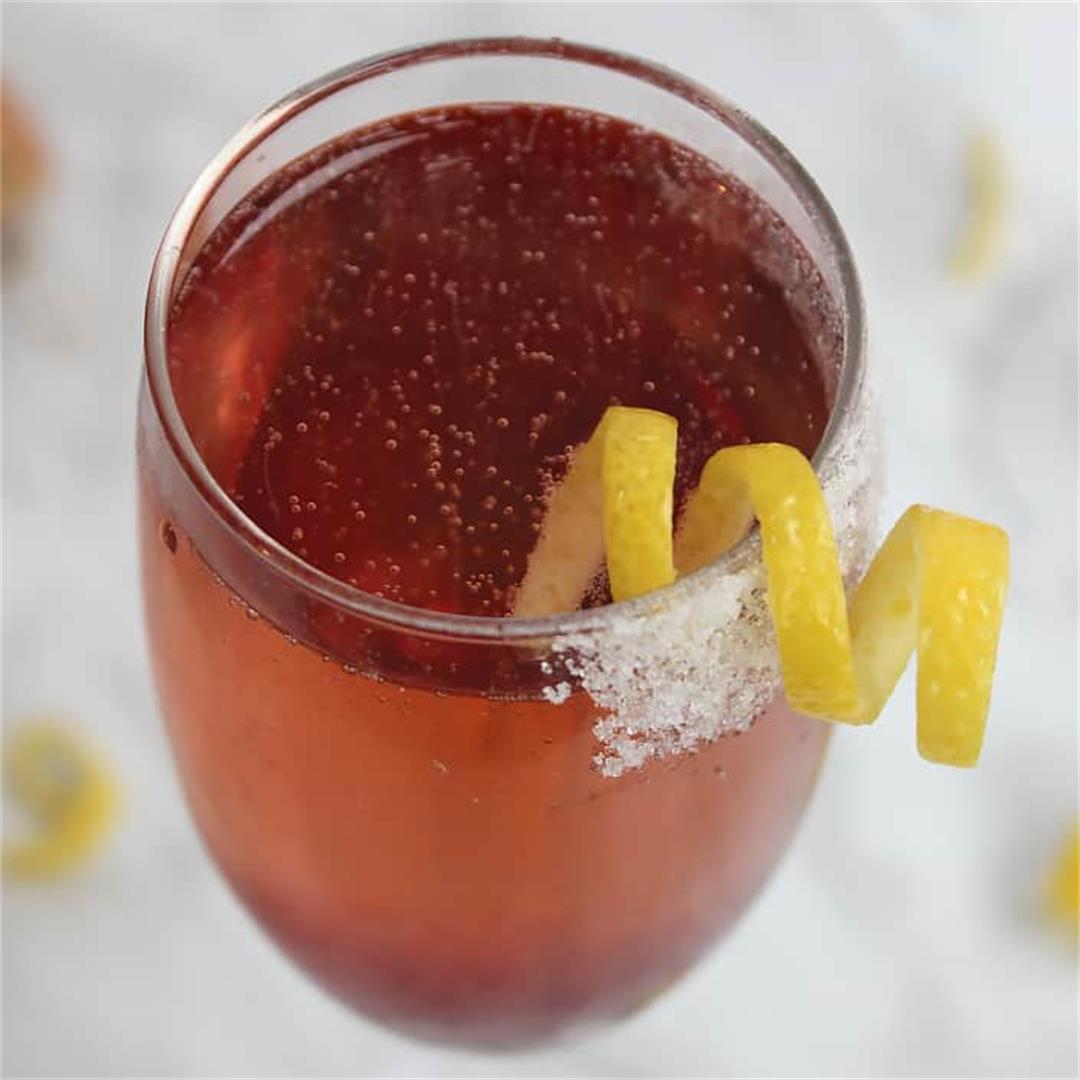 Cherry and Champagne Cocktail Recipe