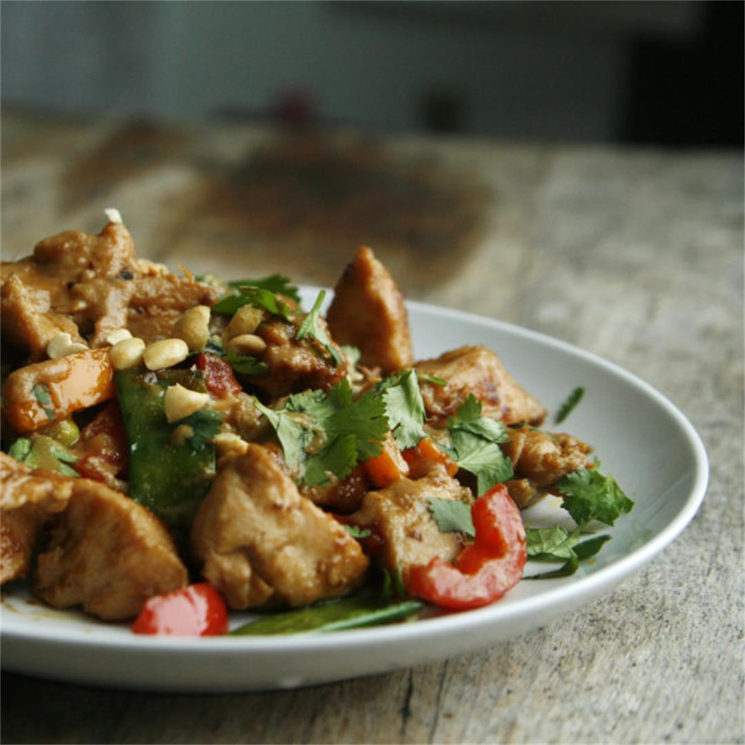 Chicken Stir Fry with Satay Marinade