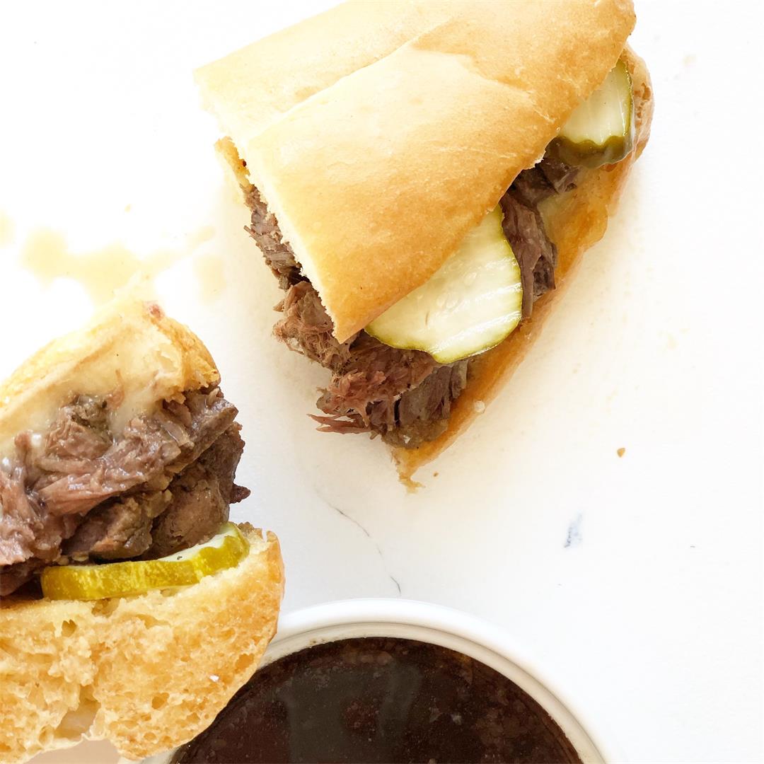 The Best Slow Cooker French Dip Sandwiches