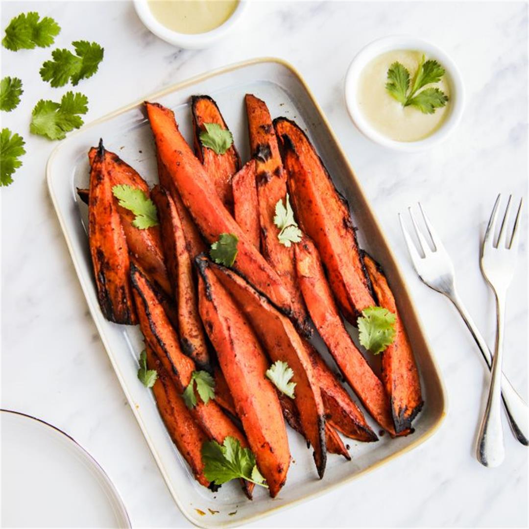 Roasted and spiced Sweet Potatoes Recipe