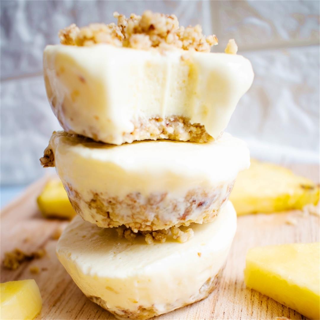 Easy Frozen Cheesecake Bites with Pineapple