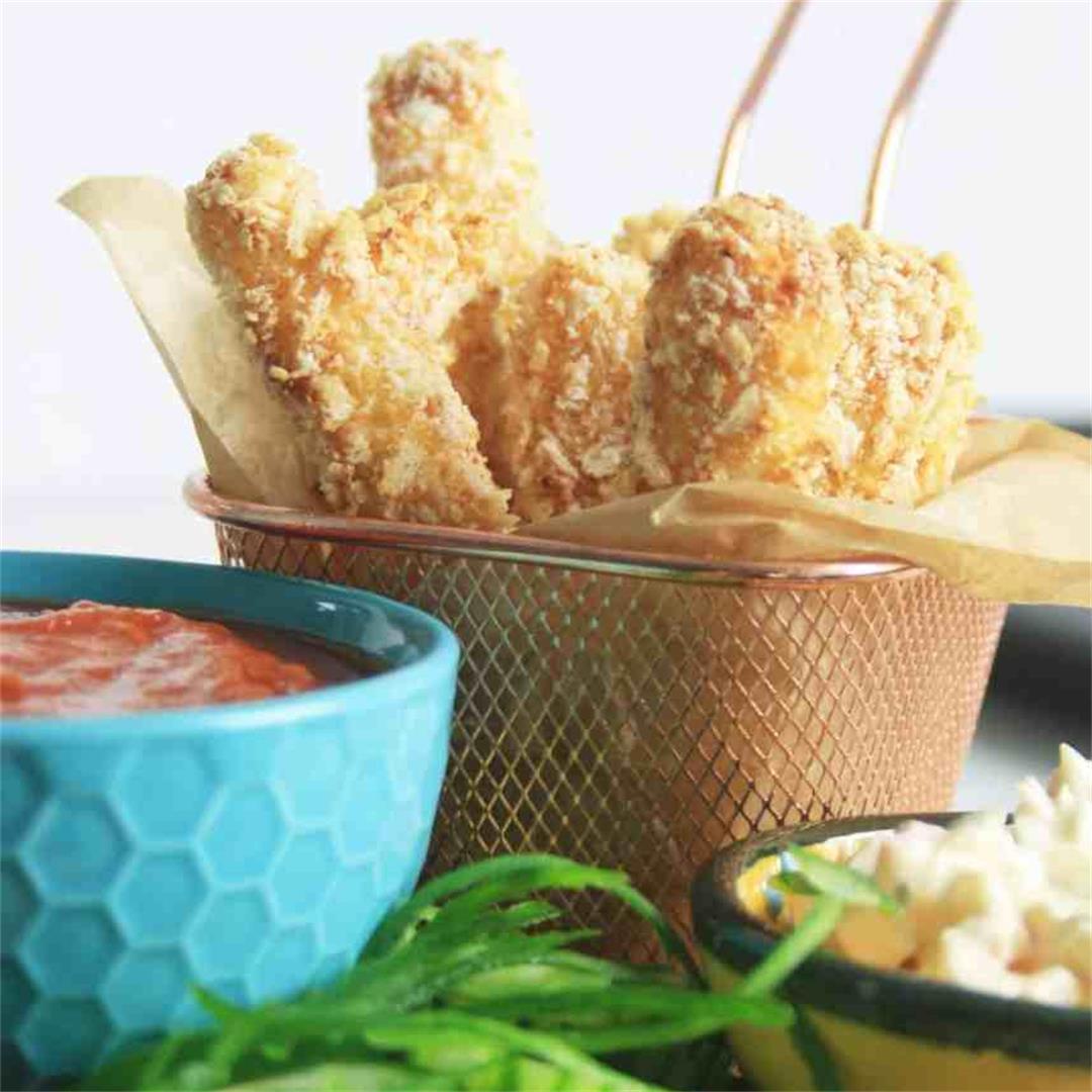 Baked Halloumi Fries without Oil