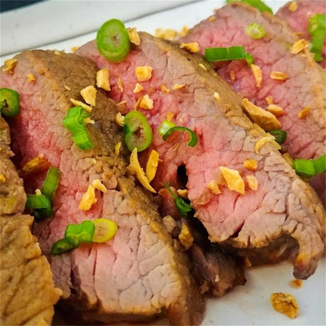 Marinated Rib-Eye Steak (Air Fryer Recipe)