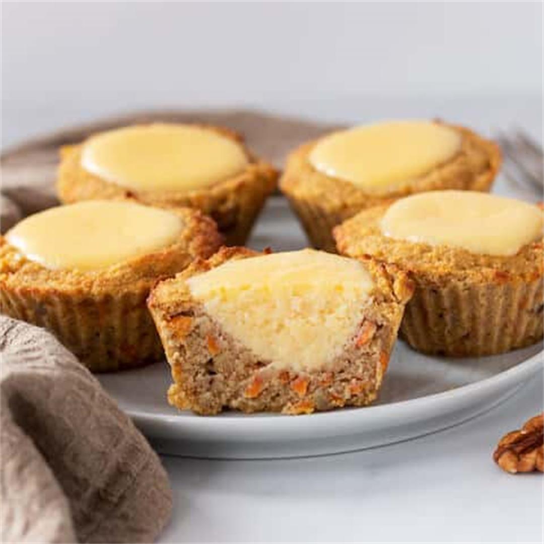 Low Carb Keto Carrot Cake Muffins