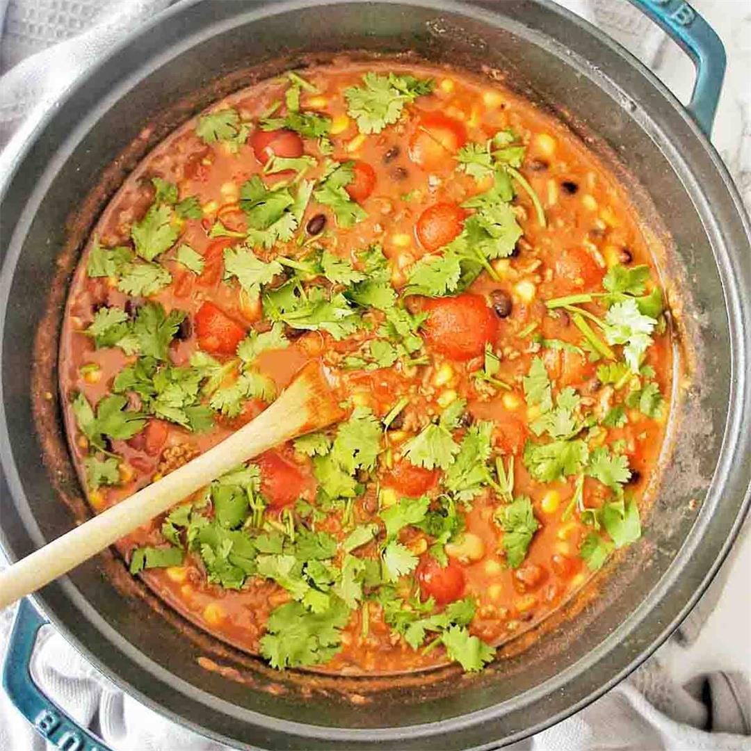 Taco Soup with Black Beans