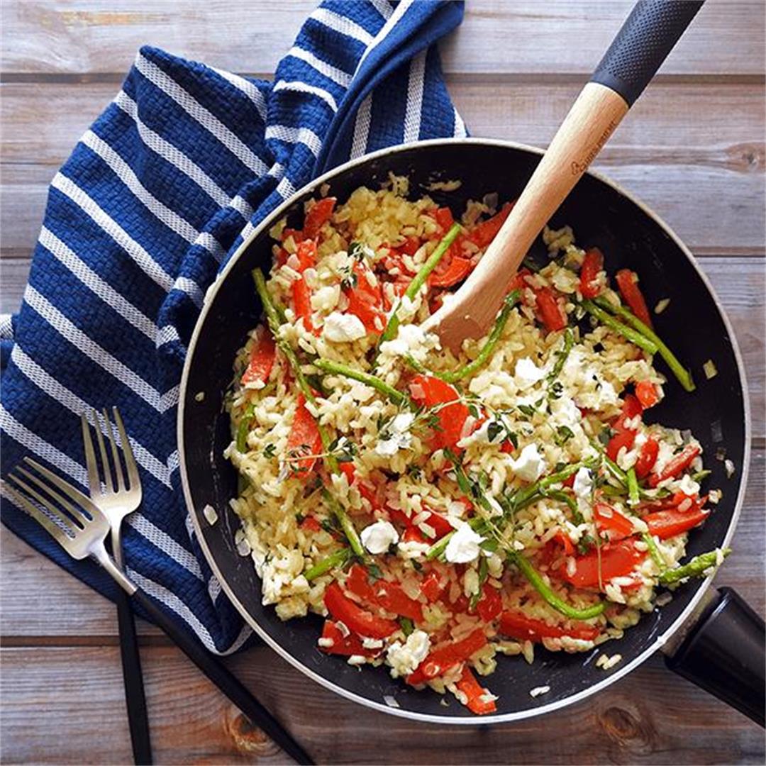Sweet Red Pepper & Goat's Cheese Risotto