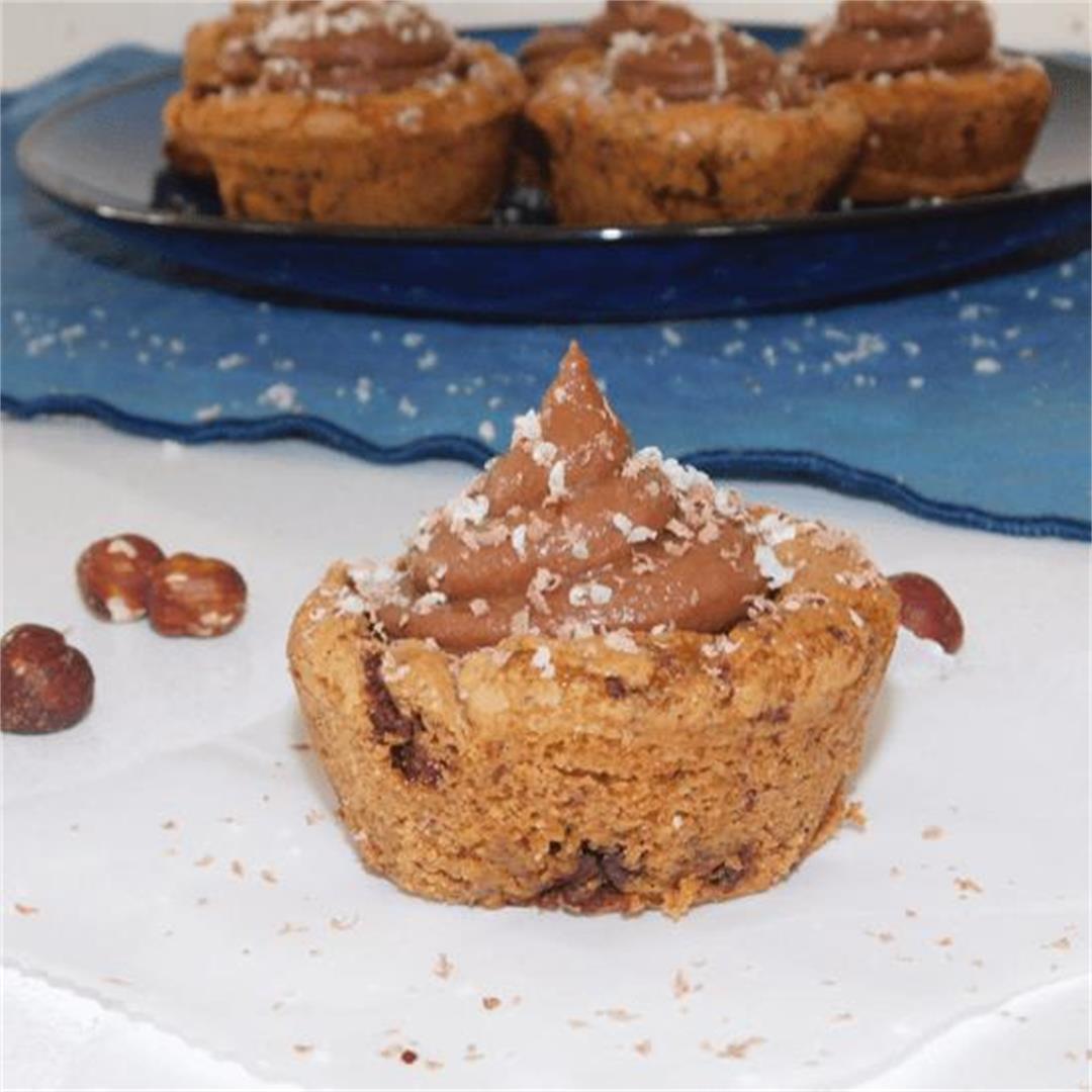 Nutella Cheesecake Cookie Cups