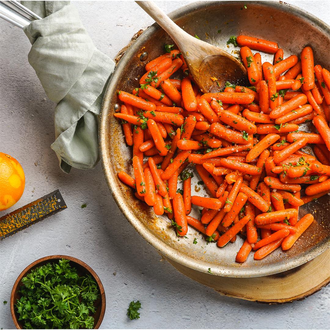 Easy Honey Orange Glazed Carrots
