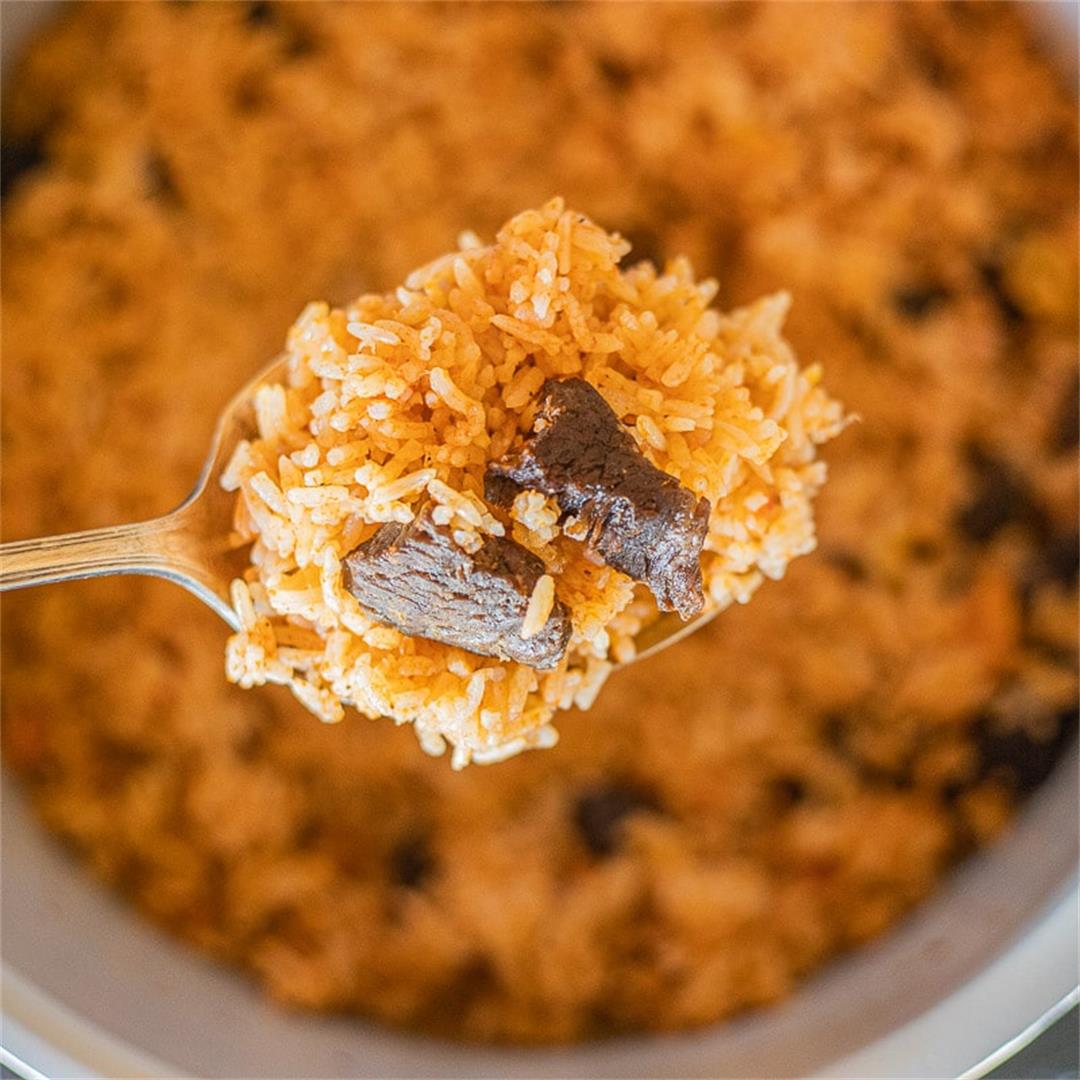 Instant Pot Jasmine Rice (Assyrian Red Rice/Riza Smooka)