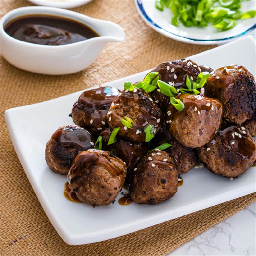 Korean Beef Bulgogi Meatballs
