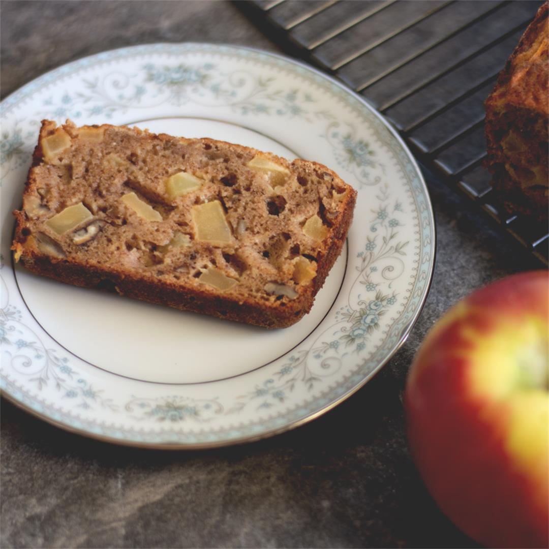 Apple Pecan Bread (paleo, gluten free)