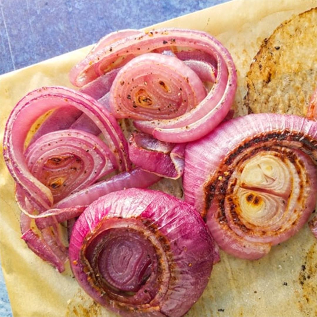 Oven Roasted Red Onions