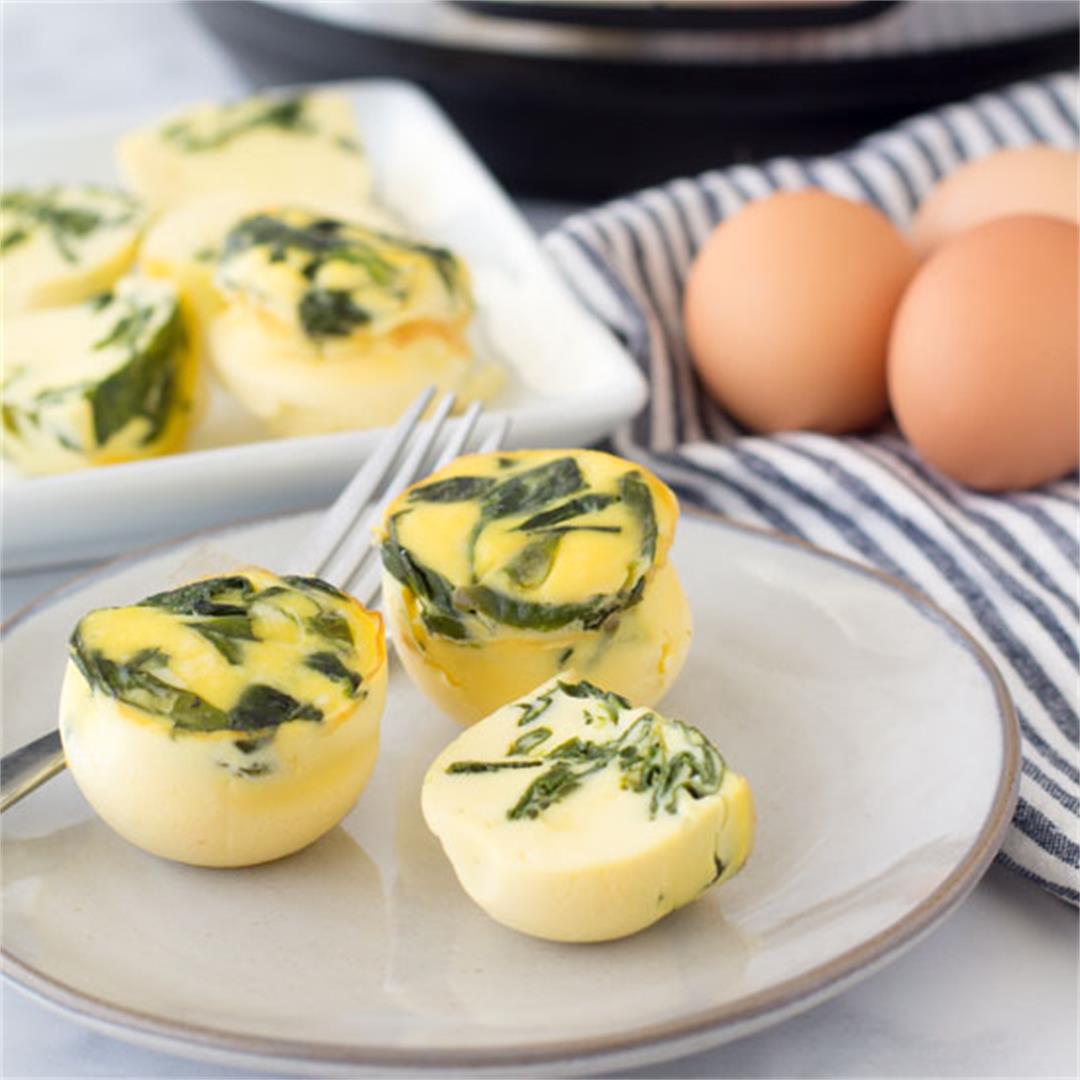 Spinach & Gruyere Instant Pot Egg Bites